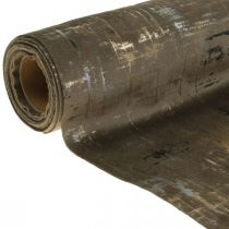 Chemin de table bandeau de table marron décoration de table polyester L250cm l20cm
