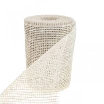 Article Chemin de table jute ruban de jute ruban de table blanc L15cm L10m