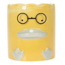 Article Vase cylindrique décoratif en céramique en forme de canard, 13 cm, lot de 2.