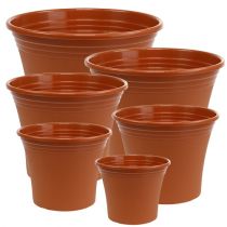 Article Pot &quot;Irys&quot; plastique terre cuite Ø15cm - 43cm 1 pc