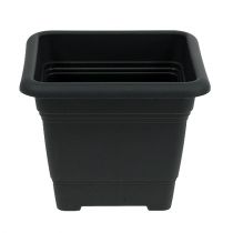 Article Pot « Nora » 23cm x 23cm H18,5cm anthracite 1 pièce