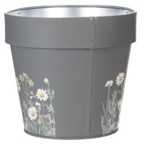 Article Pot de fleurs à motif délicat de fleurs sauvages, idéal pour un balcon ou une terrasse, 15 cm, lot de 3