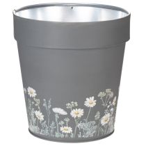 Article Pot de fleurs à motif floral pour une décoration intérieure moderne et un balcon estival, 13 cm, lot de 4