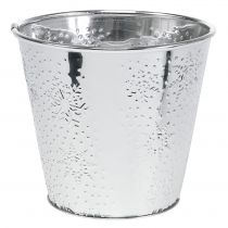 Article Pot motif flocon de neige Ø16,5cm H14,5cm 1 pce