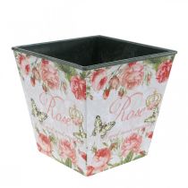 Article Jardinière vintage, pot décoratif, jardinière roses H13cm L13.5cm