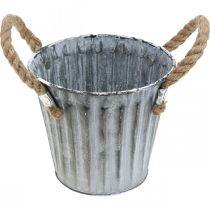 Article Cache-pot avec anses, cache-pot en métal, cache-pot décoratif à planter Ø14,5cm