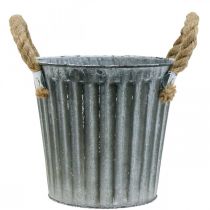 Article Cache-pot en métal, cache-pot décoratif avec anses, cache-pot Ø16,5 cm