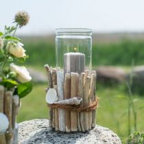 Lot de bois flotté Déco Bois flotté Blanc L15cm