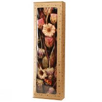 Article Mélange de fleurs séchées : protée rose, artichaut, pavot, décoration naturelle, 38 cm, 580 g