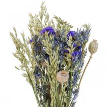 Bouquet de fleurs séchées Bouquet de fleurs des prés bleu H50cm 100g