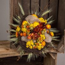 Bouquet de fleurs séchées Bouquet de fleurs des prés Orange H50cm 300g