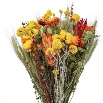 Bouquet de fleurs séchées Bouquet de fleurs des prés Orange H50cm 300g