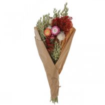 Article Bouquet de fleurs séchées Bouquet de fleurs des prés Rouge H50cm 150g