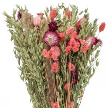 Bouquet de fleurs séchées paille fleurs grain coquelicot capsule Phalaris carex 55cm