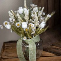 Bouquet de fleurs séchées paille fleurs grain coquelicot capsule herbe sèche 50cm