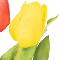 Article Tulipes artificielles, décoration printanière rustique pour vase de table, 30 cm, lot de 7