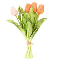 Article Tulipes artificielles pour la décoration printanière du salon et de la cuisine, aspect réaliste, 30 cm, lot de 7