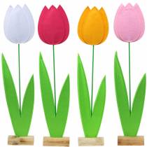 Tulipe fleur en feutre Différentes couleurs H88cm