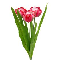 Tulipe factice fuchsia 60 cm 3 p.