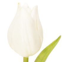Article Tulipe artificielle, décoration réaliste, fleur artificielle durable pour la maison, 21 cm, lot de 6