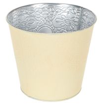 Article Pot de fleurs en métal, jaune pastel, Ø16cm H14cm