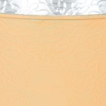 Article Pot de fleurs en métal, orange pastel, Ø20cm H16cm