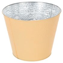 Article Pot de fleurs en métal, orange pastel, Ø20cm H16cm