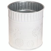 Article Jardinière Pissenlit Blanc Ø9,5cm H11cm