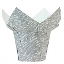 Article Cache-pot en papier à pois pour emballage cadeau Fleurs Ø7cm H14cm 12 pcs