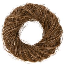 Article Couronne décorative en branches d&#39;orme, couronne d&#39;orme naturel Ø40cm