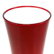 Article Vase “Fizzy” Ø13,5cm H20cm rouge 1 pce