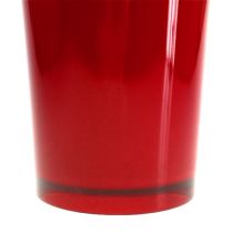 Article Vase “Fizzy” Ø13,5cm H20cm rouge 1 pce