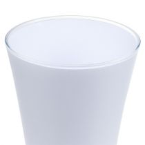 Article Vase &quot;Fizzy&quot; Ø16cm H27cm blanc, 1pc