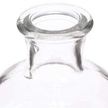 Article Vase bouteille en verre vase bouteille en verre transparent Ø5,5cm H10cm 6 pcs