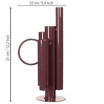 Article Vase fin et moderne pour une décoration de table élégante ; vase décoratif exclusif au design remarquable ; 31 cm