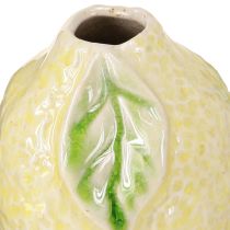 Article Vase citron en céramique décoratif Décoration de table méditerranéenne H22cm