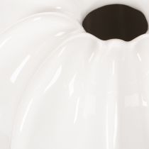 Article Vase en céramique blanche en forme de citrouille 15 cm décoration intérieure