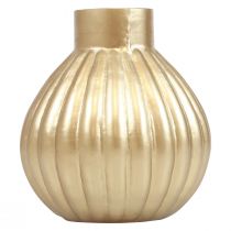 Vase vase en verre doré bulbeux vase décoratif verre Ø10,5cm H11,5cm