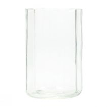 Article Bougeoir lanterne en verre transparent Ø9,5cm H15cm 6pcs