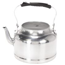 Article Théière décorative vintage en métal aspect zinc Ø19 cm H15 cm