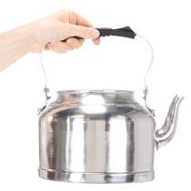 Article Théière décorative vintage en métal aspect zinc Ø19 cm H15 cm