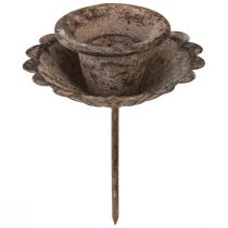 Article Bougeoir pointu vintage à insérer Ø8,5cm H11,5cm 4pcs
