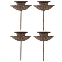 Article Bougeoir pointu vintage à insérer Ø8,5cm H11,5cm 4pcs