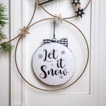 Article Cintre décoratif boule de sapin de Noël en métal vintage Ø15cm 3 pcs