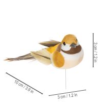 Article Décorations d'oiseaux pour une table festive. Piquets d'oiseaux polyvalents, 10 cm, lot de 12.