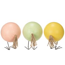 Article Figurines décoratives de poussins, idéales pour égayer le printemps et Pâques, 12 cm, lot de 3.