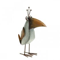 Oiseau en métal, corbeau décoratif, décoration en métal, décoration de jardin 24,5cm