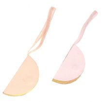 Article Boules en papier alvéolé rose et abricot Ø7 cm – Lot de 4 déco Noël