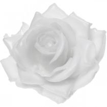 Cire rose blanche Ø10cm Fleur artificielle cirée 6pcs