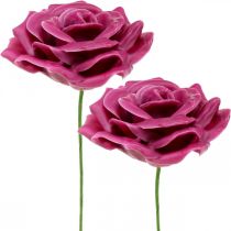 Roses en cire déco roses wax rose Ø8cm 12p